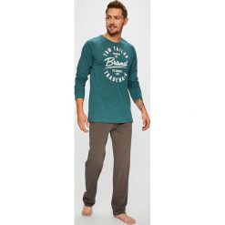 Tom Tailor Denim - Piżama. Szare piżamy męskie marki TOM TAILOR DENIM, z nadrukiem, z bawełny. W wyprzedaży za 139,90 zł.