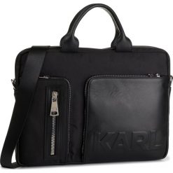 Torba na laptopa KARL LAGERFELD - 805902 592112 Black 990. Czarne torby męskie skórzane KARL LAGERFELD, bez wzorów, ze skóry. Za 1699,00 zł.