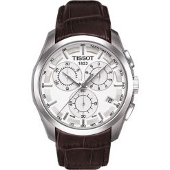 PROMOCJA ZEGAREK TISSOT T- CLASSIC COUTURIER QUARTZ CHRONO T035.617.16.031.00. Białe zegarki męskie marki TISSOT, ze stali. W wyprzedaży za 1575,20 zł.