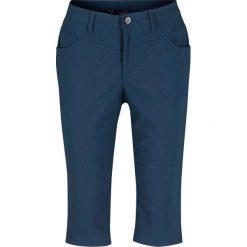Bermudy z bengaliny bonprix ciemnoniebieski. Niebieskie spodnie damskie bonprix. Za 99,99 zł.