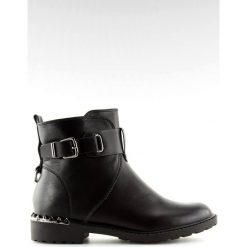 Botki damskie czarne G-168-1 Black. Czarne botki damskie ButyModne, ze skóry ekologicznej, bez obcasa, na zamek. Za 118,80 zł.