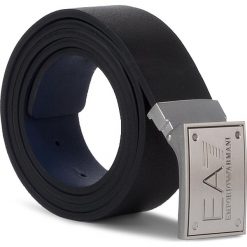 Pasek Męski EA7 EMPORIO ARMANI - 245524 8A693 71820 Black/Blu Navy. Niebieskie paski męskie EA7 Emporio Armani, w paski, ze skóry ekologicznej. Za 719,00 zł.