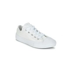 Buty Dziecko Converse CHUCK TAYLOR ALL STAR METALLIC SEASONAL OX. Białe trampki dziewczęce marki Converse, bez wzorów, bez zapięcia. Za 175,20 zł.