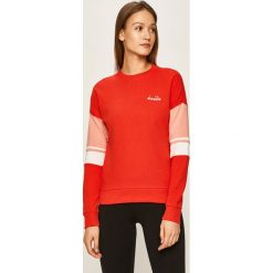 Diadora - Bluza. Czerwone bluzy damskie Diadora, s, z aplikacjami, z bawełny, bez rękawów, bez kaptura. Za 169,90 zł.