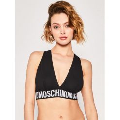 Biustonosz top Moschino Underwear & Swim A4634 9003. Czarne biustonosze Moschino Underwear & Swim, bez wzorów, z elastanu. W wyprzedaży za 259,00 zł.