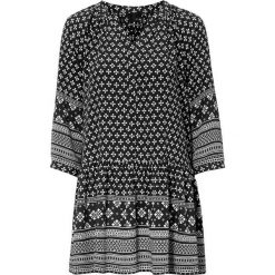 Cellbes Tunika czarny biały female czarny/biały 42/44. Czarne tuniki damskie Cellbes, na co dzień, m, bez wzorów, z dekoltem w serek, bez rękawów. Za 159,00 zł.