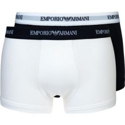 Emporio Armani 2 PACK Panty white/blue. Białe bokserki męskie Emporio Armani, z bawełny. Za 129,00 zł.