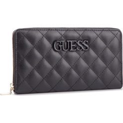 Duży Portfel Damski GUESS - Slg Recap SWVG73 02630 BLA. Czarne portfele damskie marki Guess, z aplikacjami, ze skóry ekologicznej. Za 279,00 zł.