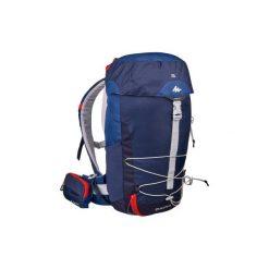 Plecak turystyczny MH100 20 l. Niebieskie plecaki męskie marki QUECHUA, z elastanu. Za 79,99 zł.