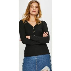 Only - Bluzka. Czarne bluzki damskie ONLY, s, bez wzorów, z elastanu, casualowe, bez kołnierzyka, bez rękawów. W wyprzedaży za 69,90 zł.