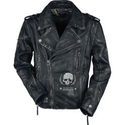 Rock Rebel by EMP The Road Crew Kurtka skórzana czarny. Czarne kurtki męskie marki Rock Rebel by EMP, l, rockowe. Za 1213,99 zł.