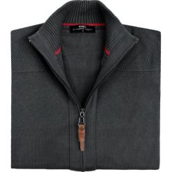 Sweter LINO SWS000080. Szare swetry męskie Giacomo Conti, m, bez wzorów, z bawełny, wizytowe, ze stójką, bez kaptura. Za 229,00 zł.