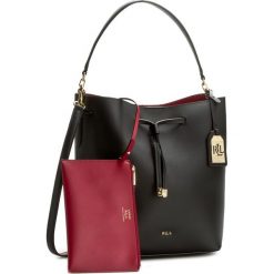 Torebki klasyczne damskie: Torebka LAUREN RALPH LAUREN – Debby Drawstring N91 XZ0AY XY0AY XW0C5 Black/Crimson
