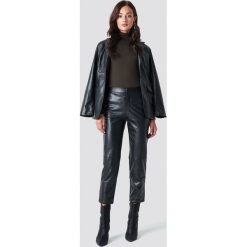 Spodnie damskie: NA-KD Trend Spodnie PU - Black