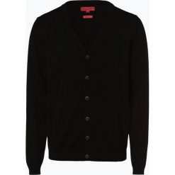 Finshley & Harding - Kardigan męski, czarny. Czarne kardigany damskie marki Finshley & Harding, m, prążkowane. Za 179,95 zł.