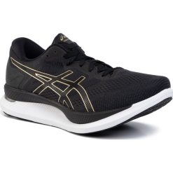 Buty ASICS - GlideRide 1011A817 Black/Pure Gold 001. Czarne buty sportowe męskie Asics, z tworzywa sztucznego, bez zapięcia, do biegania. W wyprzedaży za 449,00 zł.