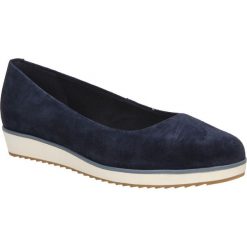 BALERINY CLARKS COMPASS ZONE 26106983. Czarne baleriny damskie Clarks, bez wzorów, bez obcasa. Za 139,99 zł.