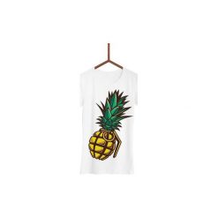 Koszulka Ananas Granat Damska. Białe koszulki damskie Failfake, s, bez wzorów, bez kołnierzyka. Za 130,00 zł.