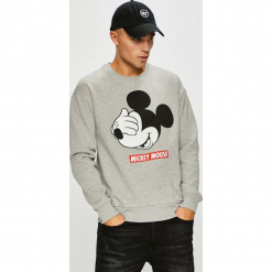 Jack & Jones - Bluza. Szare bejsbolówki męskie Jack & Jones, l, z nadrukiem, z bawełny, bez kaptura. Za 169,90 zł.