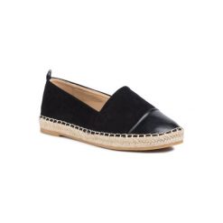 DeeZee WSS899-03 Czarny. Czarne espadryle damskie DeeZee, bez wzorów, ze skóry ekologicznej, bez obcasa. Za 69,99 zł.