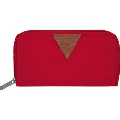 Portfele damskie: Portfel „Glam Signature” w kolorze czerwonym – 19 x 10 x 2 cm