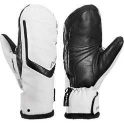 Leki Leki Rękawice damskie Stella S Lady white-black 7. Czarne rękawiczki damskie Leki, bez wzorów, ze skóry. W wyprzedaży za 319,00 zł.