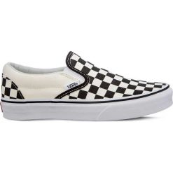 Wsuwane Komfortowe Trampki w Szachownice Wzór 1 Vans Classic Slip On. Szare trampki i tenisówki damskie Molly.pl, bez wzorów, z gumy, bez zapięcia. Za 259,00 zł.