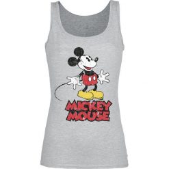 Myszka Miki i Minnie Classic Top damski odcienie szarego. Szare topy damskie marki Myszka Miki i Minnie, s, z motywem z bajki. Za 54,90 zł.