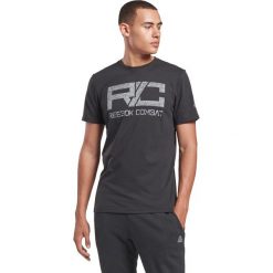 Reebok Combat Core Koszulka Czarny. Czarne podkoszulki męskie Reebok, s, z nadrukiem, z bawełny, krótkie. Za 107,95 zł.