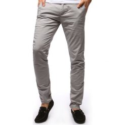 Spodnie męskie: Spodnie męskie chinos szare (ux1261)