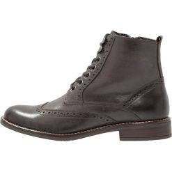 Buty zimowe męskie: Pier One Botki sznurowane dark grey