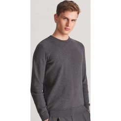 Sweter z bawełny organicznej - Szary. Szare swetry męskie Reserved, s, bez wzorów, z bawełny, bez kołnierzyka, bez kaptura. Za 99,99 zł.