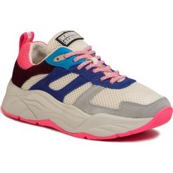Sneakersy SCOTCH & SODA - Celest 20733550 Blue/Multi S651. Brązowe półbuty damskie Scotch & Soda, bez wzorów, z zamszu, bez obcasa, bez zapięcia. W wyprzedaży za 329,00 zł.
