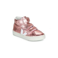 Buty Dziecko Veja ESPLAR MID SMALL VELCRO. Różowe trampki dziewczęce Veja, bez wzorów, bez zapięcia. Za 399,00 zł.