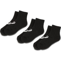 Zestaw 3 par niskich skarpet unisex ASICS - 3PPK Quarter Sock 155205 Black 0900. Czarne skarpetki męskie Asics, bez wzorów, z elastanu. Za 39,00 zł.
