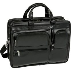 Torba MCKLEIN Leather 15.6 cali Czarny. Czarne torby na laptopa Mcklein, w paski, biznesowe. Za 646,99 zł.