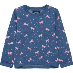 Bluza w kolorze niebieskim. Niebieskie bluzy niemowlęce Attention, z nadrukiem, z bawełny, bez rękawów, bez kaptura. W wyprzedaży za 42,95 zł.