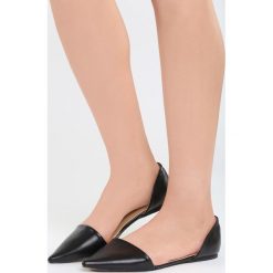 Baleriny damskie lakierowane: Czarne Balerinki Black Swan