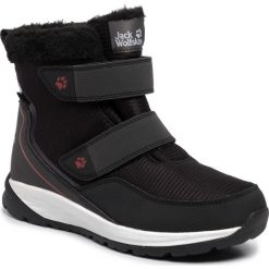 Śniegowce JACK WOLFSKIN - Polar Wolf Texapore Mid Vc K 4036171 D Black/White. Czarne śniegowce chłopięce Jack Wolfskin, bez zapięcia. W wyprzedaży za 259,00 zł.