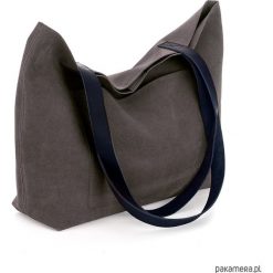 WELUROWA TOREBKA HANDMADE | ROSTELLUM Canua. Niebieskie torebki klasyczne damskie marki Pakamera, z bawełny. Za 485,00 zł.