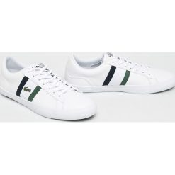 Lacoste - Buty Lerond. Białe sneakersy męskie Lacoste, z okrągłym noskiem, na sznurówki. Za 399,90 zł.