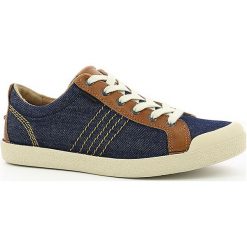 Sneakersy "Trident" w kolorze niebieskim. Niebieskie trampki męskie Kickers, na sznurówki. W wyprzedaży za 193,95 zł.