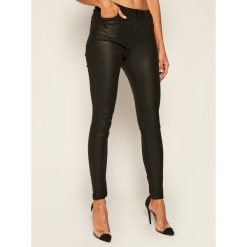 Spodnie skórzane Pepe Jeans Regent PL200398. Czarne spodnie damskie Pepe Jeans, z jeansu. Za 399,00 zł.