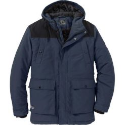 Kurtka parka zimowa Regular Fit bonprix ciemnoniebieski. Niebieskie kurtki męskie bonprix, na zimę, m, bez wzorów, bez kaptura. Za 269,99 zł.