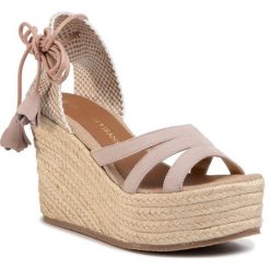 Espadryle TRUSSARDI JEANS - 79A00501 P130. Różowe espadryle damskie Trussardi Jeans, bez wzorów, z jeansu, bez obcasa, na obcasie. Za 599,00 zł.