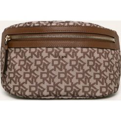 Dkny - Nerka. Pomarańczowe nerki damskie DKNY, w paski, z poliesteru, małe, bez dodatków. Za 399,90 zł.