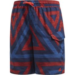 Kąpielówki męskie: Adidas Kąpielówki juniorskie YB AOP SH czerwone r. 164 cm (CV5215)
