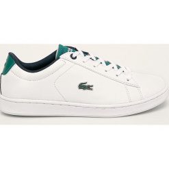 Lacoste - Buty Carnaby Evo 120. Białe buty sportowe damskie Lacoste, bez wzorów, z gumy, sportowe. Za 299,90 zł.