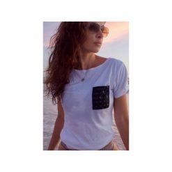 T-shirty damskie: T-shirt 3D(lux) pocket – biała