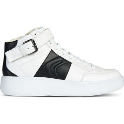 Geox - Buty. Białe sneakersy męskie Geox, ze skóry, bez zapięcia. W wyprzedaży za 279,90 zł.